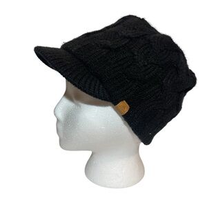 adidas Black Knit Visor Cap